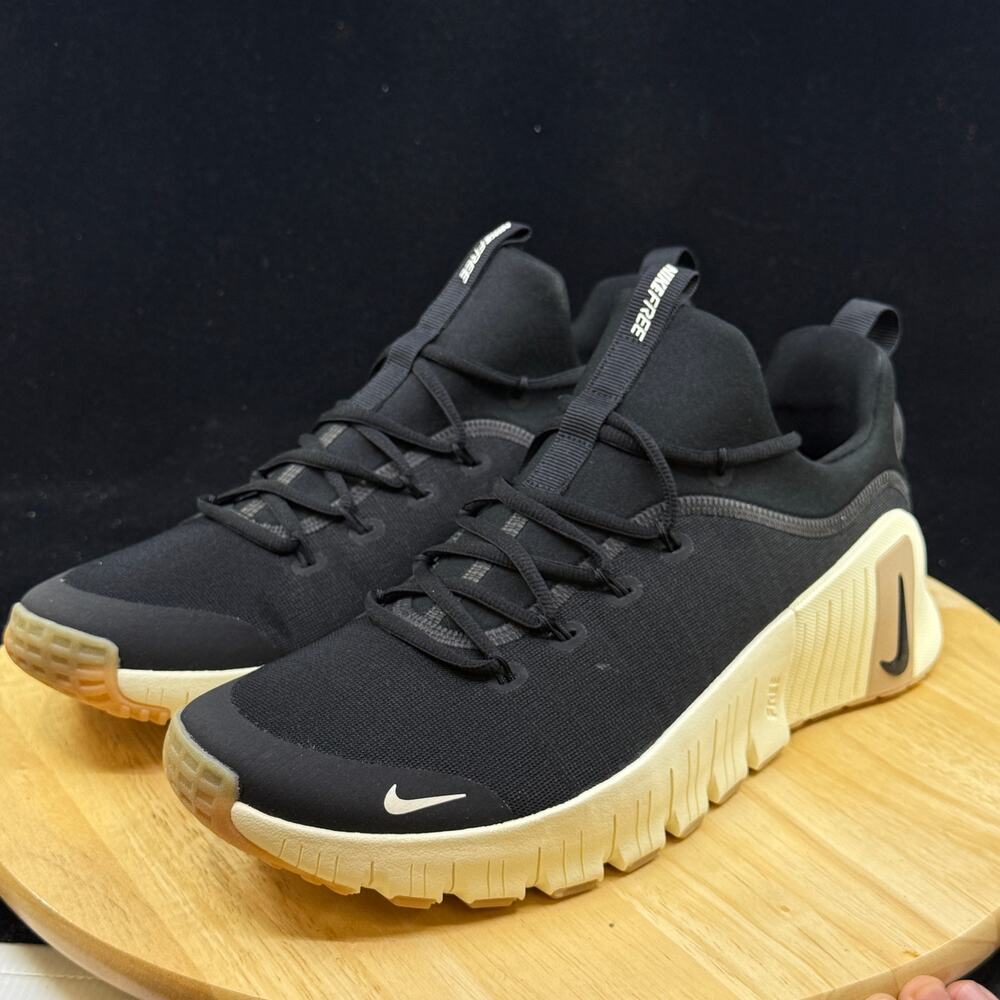 Nike Free Metcon 6 Mens Sz 11.5 Black Coconut Milk Training Shoes FJ7127 010 NEW - Picture 9 of 9